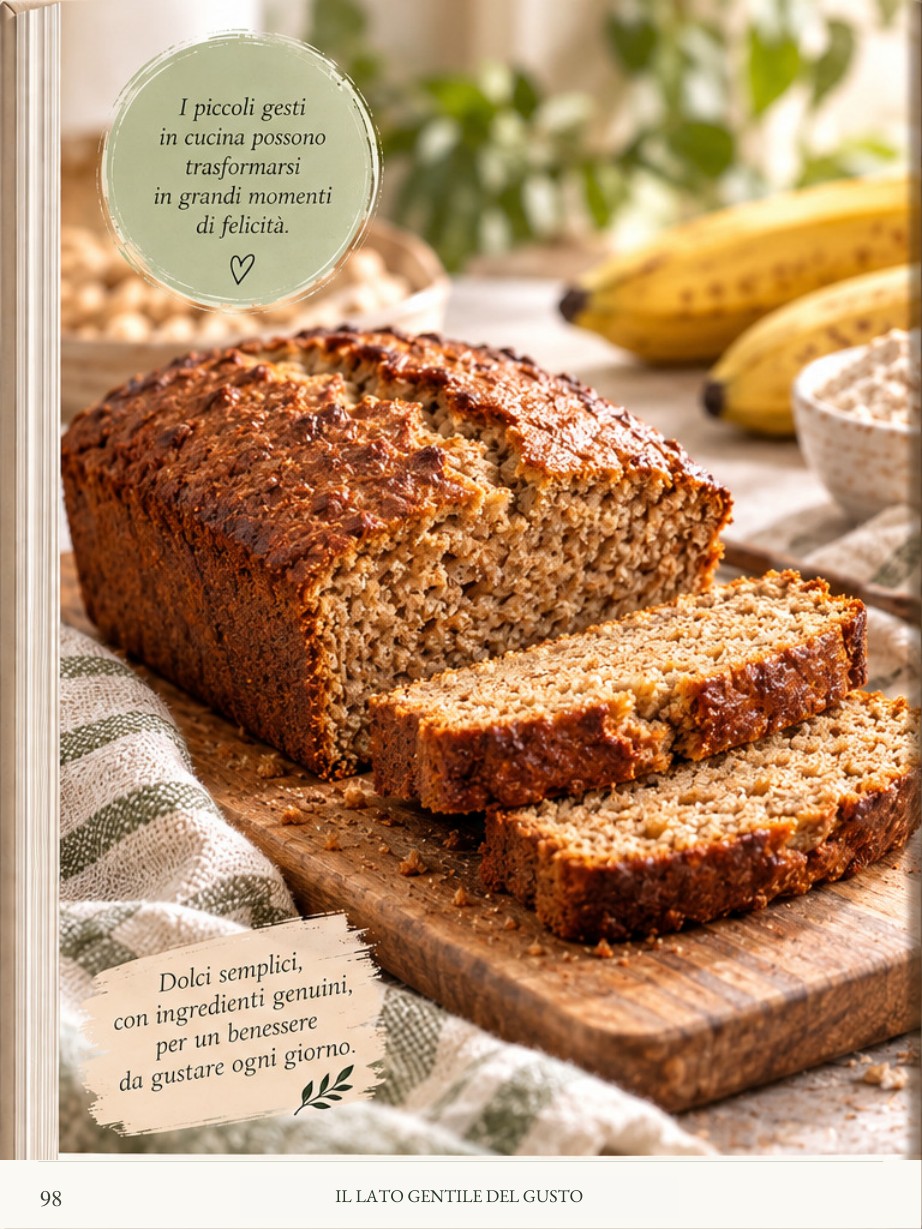 Banana bread integrale, immagine dal ricettario