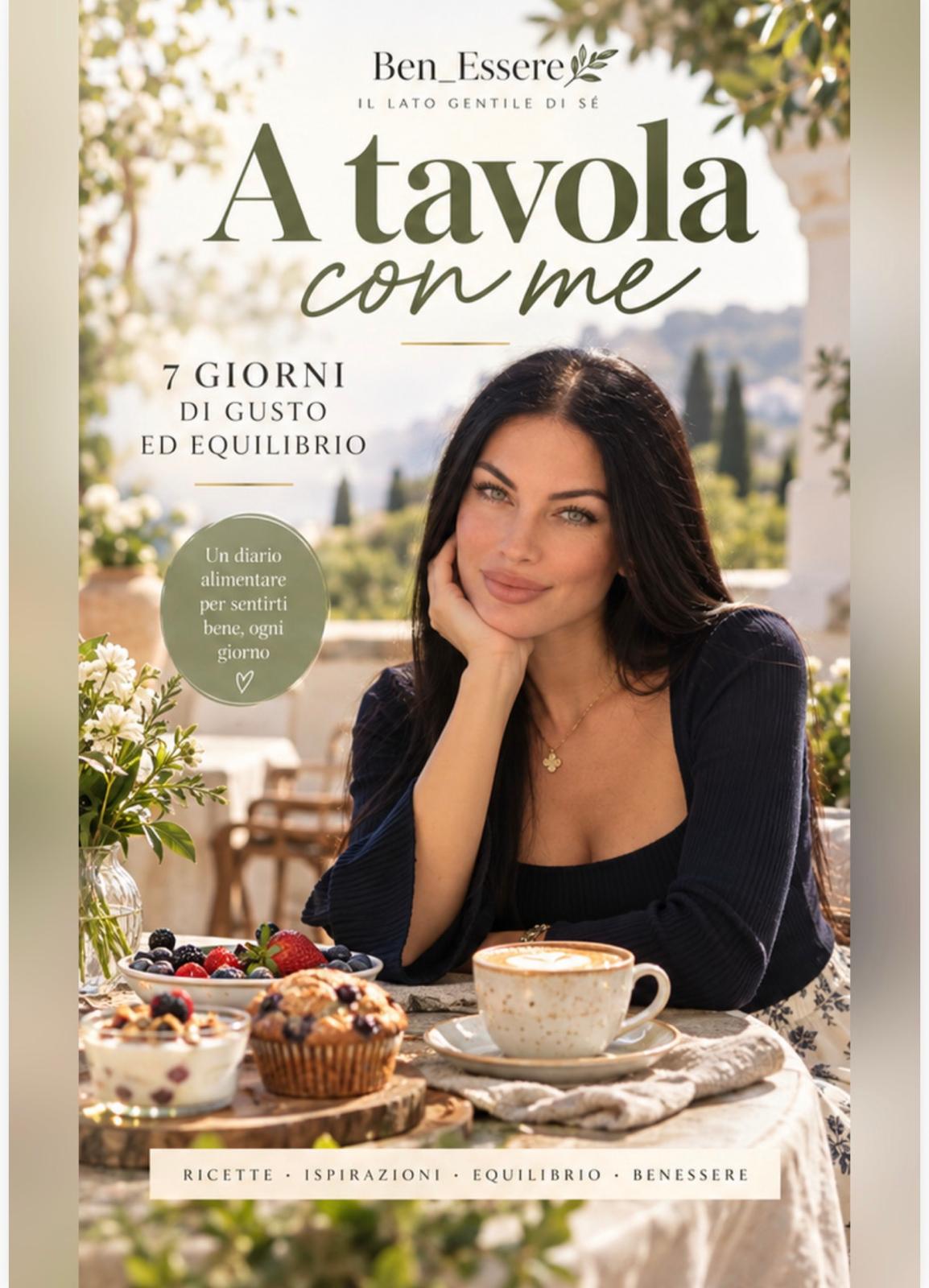 Copertina originale di A tavola con me – Diario alimentare