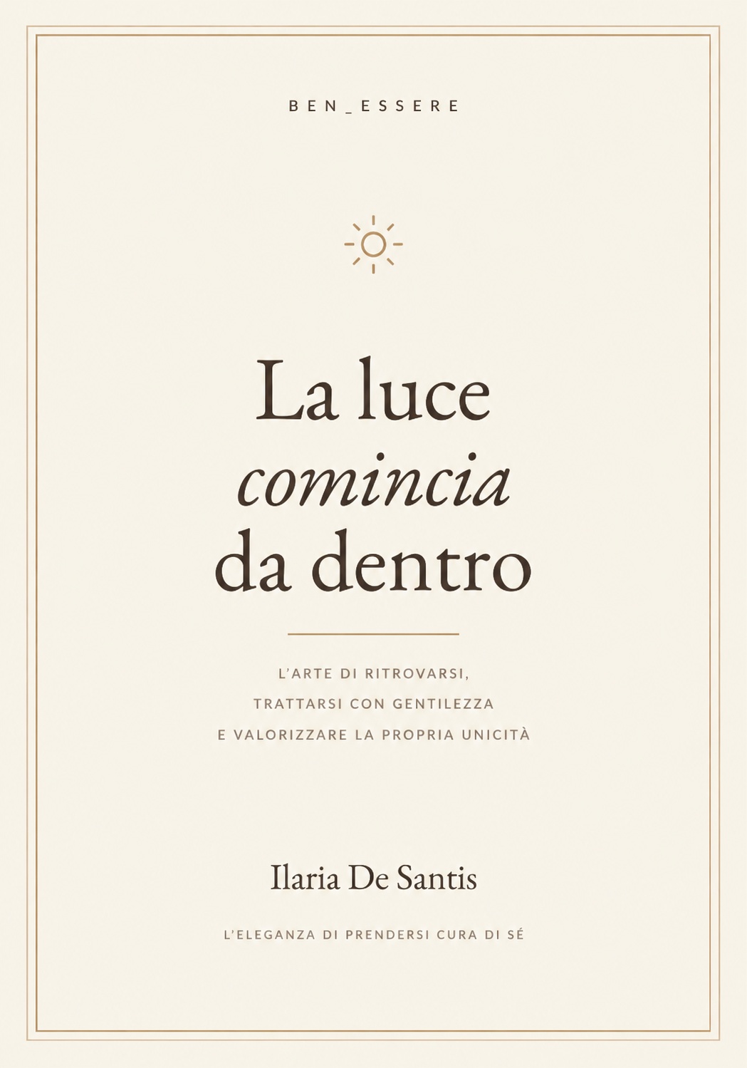 Copertina ufficiale di La luce comincia da dentro
